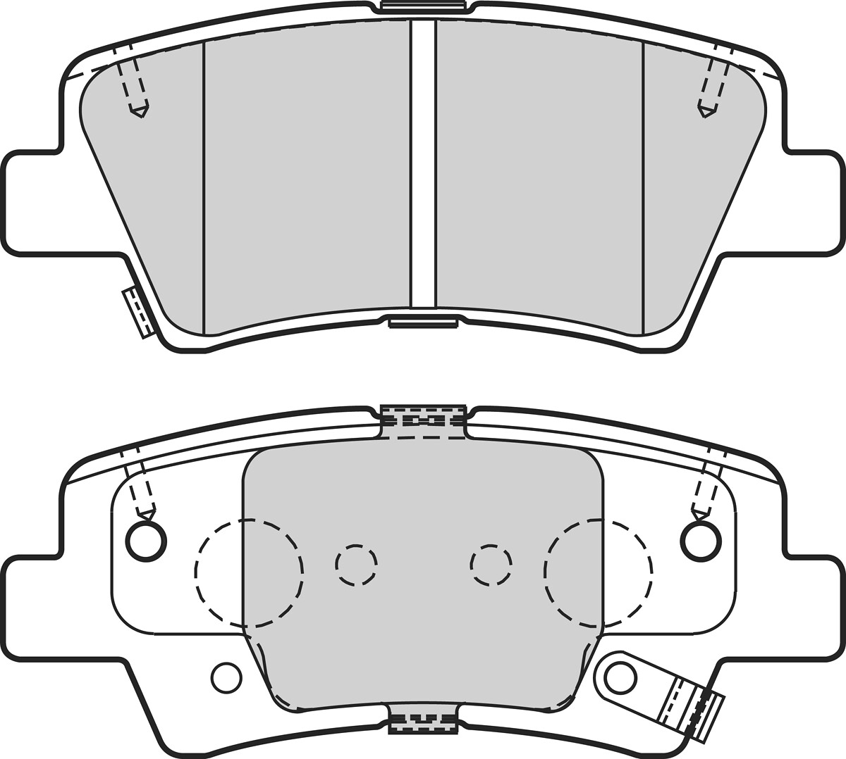 Jeu de 4 plaquettes de frein VALEO ref. 302706